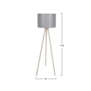Lantern in ecru and gray D38x145cm Hm7272.16