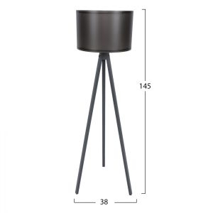 Lantern in gray and black D38x145cm Hm7272,10 D38x145cm