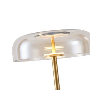 Лампион метал-стъкло 8w 960lm 3000k 300x1352x90mm коняк Arte Illumina Lobby