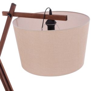 Tripod lamp with beige cap 54x54x170hcm Hm7694,01