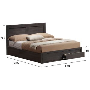 Легло Capri Hm665,01 с 2 чекмеджета за матрак 120x200cm