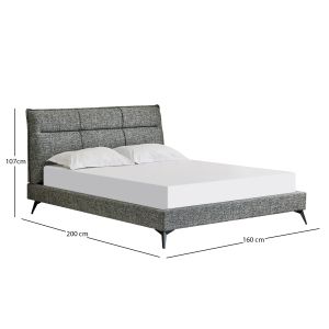 Легло Lignum Sm733.01 сив плат - за матрак 160x200см