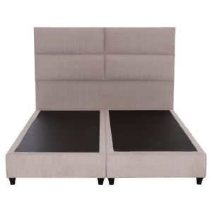 Легло Milo Hm616.32 бежов плат - за матрак 160x200см