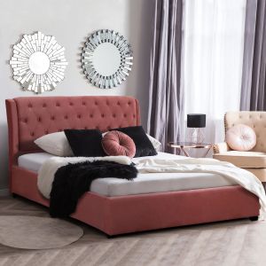 Легло Odalys 150x200 розово кадифе Hm549.12