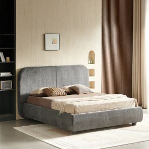Легло Salena тъмносив плат 160x200см