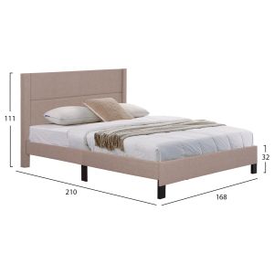 Легло Trillop Hm666.15 бежов плат - 160x200см. матрак