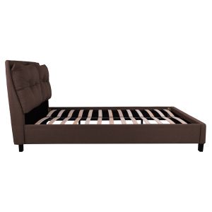 Bed with mattress Billie Hm21284.01 brown mattress fabric 160x200cm