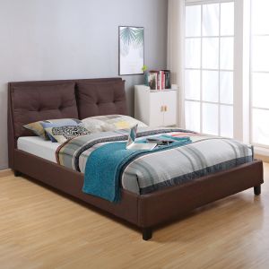 Bed with mattress Billie Hm21284.01 brown mattress fabric 160x200cm