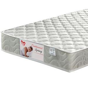 Легло с матрак Gimly Hm21300.02 борова дървесина в сив цвят за матрак 90x190см