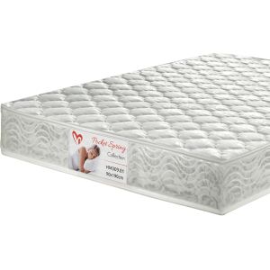 Bed with mattress Houser Hm21315.01 pine wood in white - mattress 90x190cm