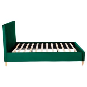 Легло с матрак Indra Hm21280.04 кипаросово зелено кадифе - матрак 160x200см