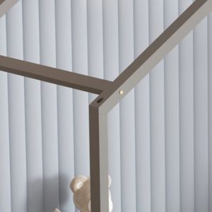 Легло с матрак Klarice Hm21305.02 борова дървесина в сив цвят -- матрак 90x190см