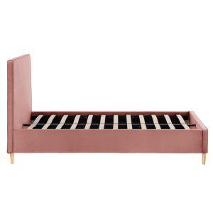 Легло с матрак Maylin Hm21281.01 пепел от рози кадифе - матрак 120x200см