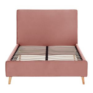 Легло с матрак Maylin Hm21281.01 пепел от рози кадифе - матрак 120x200см