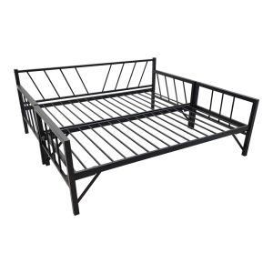 BED-SOFA REMMIE METAL IN BLACK 90X190 CM