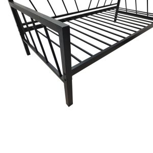 BED-SOFA REMMIE METAL IN BLACK 90X190 CM