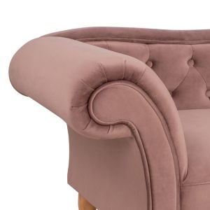 Лежанка Niovi Chesterfield пепел от рози Hm3008,05