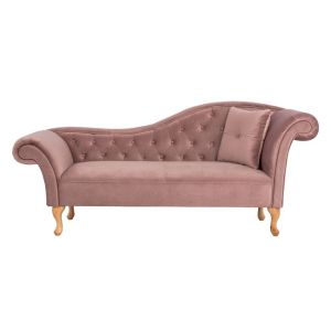 Лежанка Niovi Chesterfield пепел от рози Hm3008,05