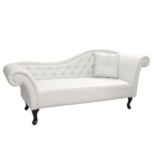 Chaise longue Reel T, Chesterfield Niovi Hm3008,02 white right 190x61x84