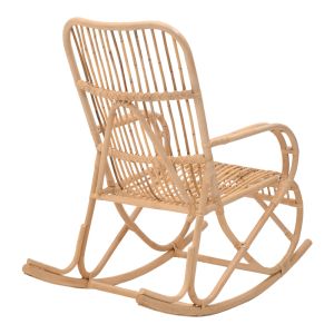Rocking chair Cormeny natural color rattan Pe 108x71x103cm