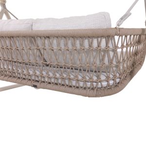 Swing with tent Excelsior Sm6411.01 aluminum ivory color - white tent 185x134x175w