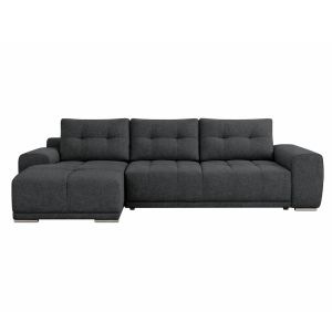 Left corner sofa bed Comfyra Hm3336.01l gray fabric 270x181x75cm.