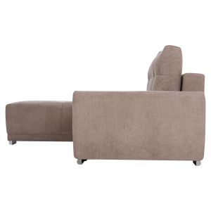 Left corner sofa bed Comfyra Hm3336.03l beige fabric 270x181x75cm.
