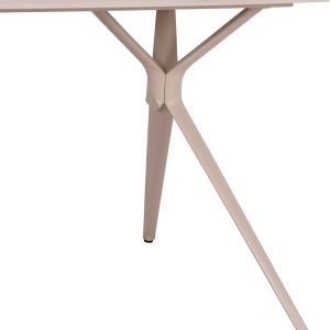 Маса Antoine Sm6355 кремав алуминиев плот и синтерован камък 180x90x75см