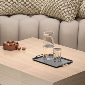Aravis table with polymorphic surface in natural shade 80x60x42cm