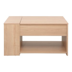 Aravis table with polymorphic surface in natural shade 80x60x42cm