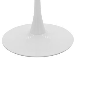 Balou table made of MDF in white with marble imitation, dimensions 80x76 cm