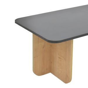 Beca table in oak-black shade 100x60x42cm