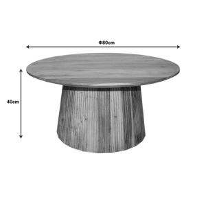 Canicule I table, solid acacia wood in a natural shade, �80x40cm
