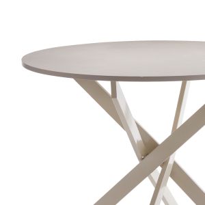 Table Dammero cream - cream metal D100x75cm