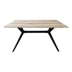 Ezali Sonoma table made of Mdf with black metal legs 140x80x75cm