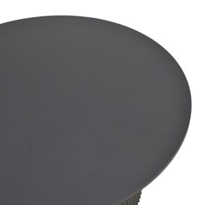 Karulo table made of MDF in black color 120x76 cm