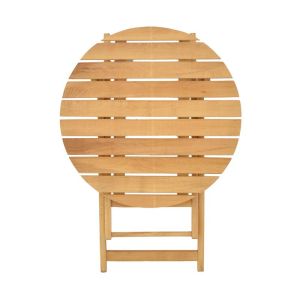 Table Letna solid beech in natural color D60x74.5cm