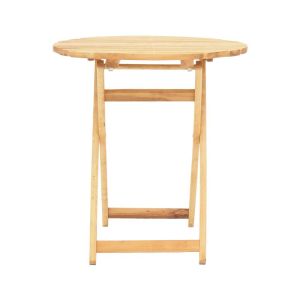 Table Letna solid beech in natural color D60x74.5cm