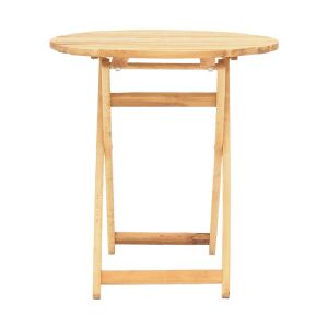 Маса Letna масив бук в естествен цвят D60x75см