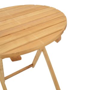 Маса Letna масив бук в естествен цвят D60x75см