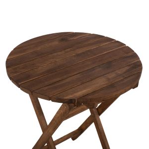 Маса Limnos кръгла 60cm масивна дървесина орех Hm5653,01