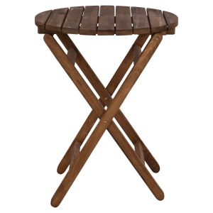 Маса Limnos кръгла 60cm масивна дървесина орех Hm5653,01