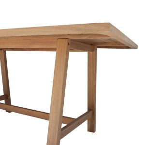 Malibu table made of acacia wood in natural color 180x90x75cm