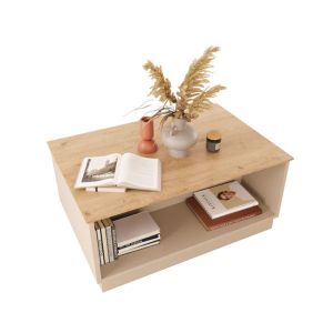 Table Monik in oak-light gray shade 90x56x40cm