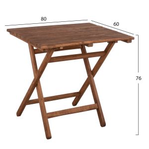 Маса Naxos от масивно дърво импрегнирана 60x80 Hm5651,01