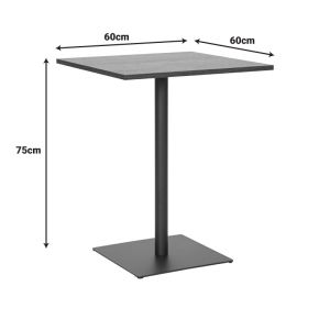Nerobian table made of Mdf in Sonoma color 60x60x75cm