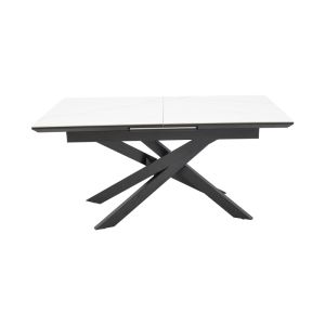 Table Ragemi gray MDF-black metal 160-200x90x75cm