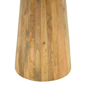 Rahma I table, solid mango wood 3 cm in natural color, D120 X 77 cm