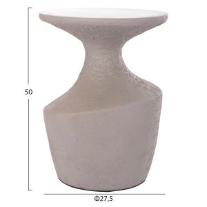 Rebon Santorini Table Hm18156.03s Fiber Cement Gray - Φ27.5x50cm
