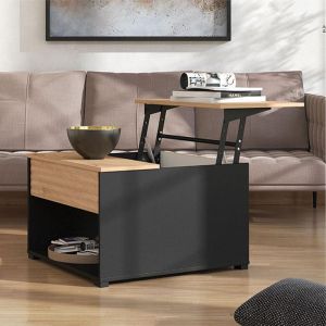 Table Taranto Black-artisan 80x80x45cm